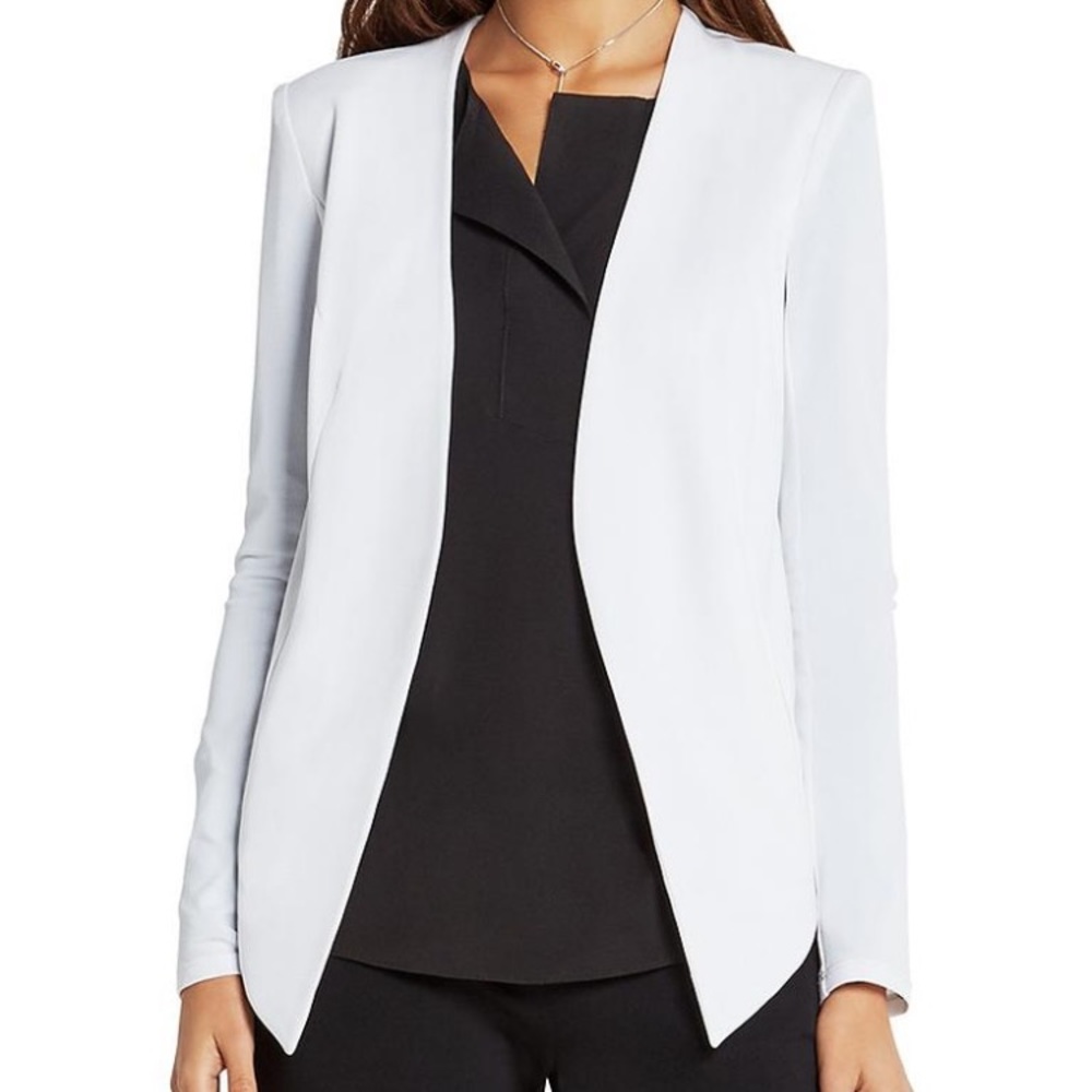 Sleek and tailored white blazer